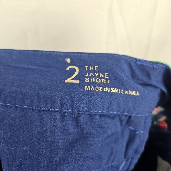 Lilly Pulitzer Bright Indigo Exotic Escapade Print The Jayne Shorts Womens 2 - Picture 3 of 6